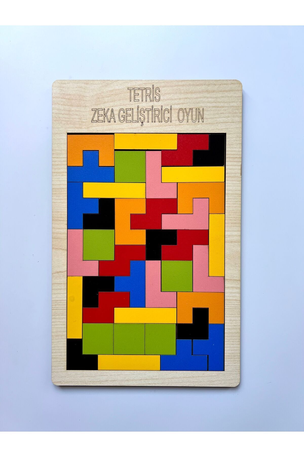 WoodStory Ahşap Tetris Oyunu Blok Puzzle Zeka Oyuncağı Montessori Beceri Gelişimi El Beceri Oyuncağı Eğitici fotoğrafı 5 (önizleme)