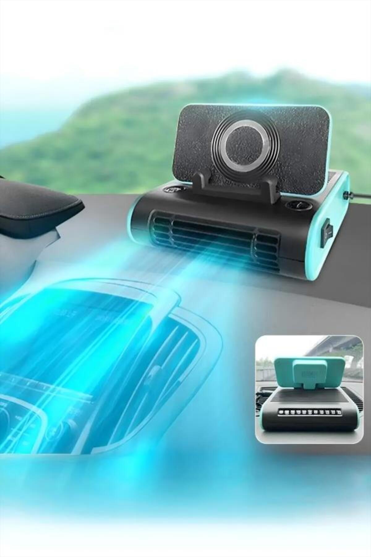 fun zone-Multi-Function Car Fan Portable Car Fans, Car Air Condition 12v with Phone Stand 1
