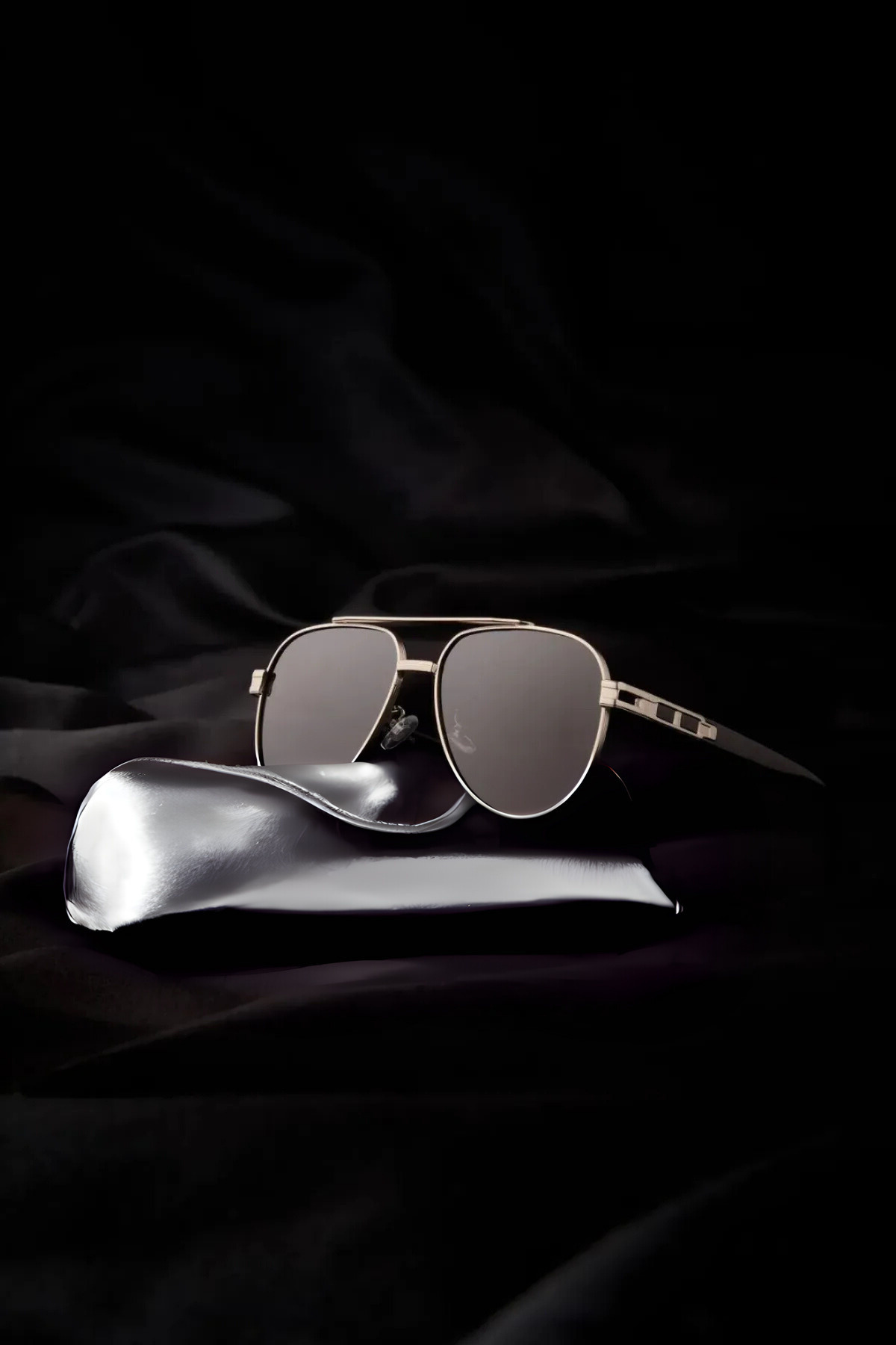 MACERATİ  Polarize Yüksek Kalite Titanyum Siyah Unisex Güneş Gözlüğü - Görsel 2