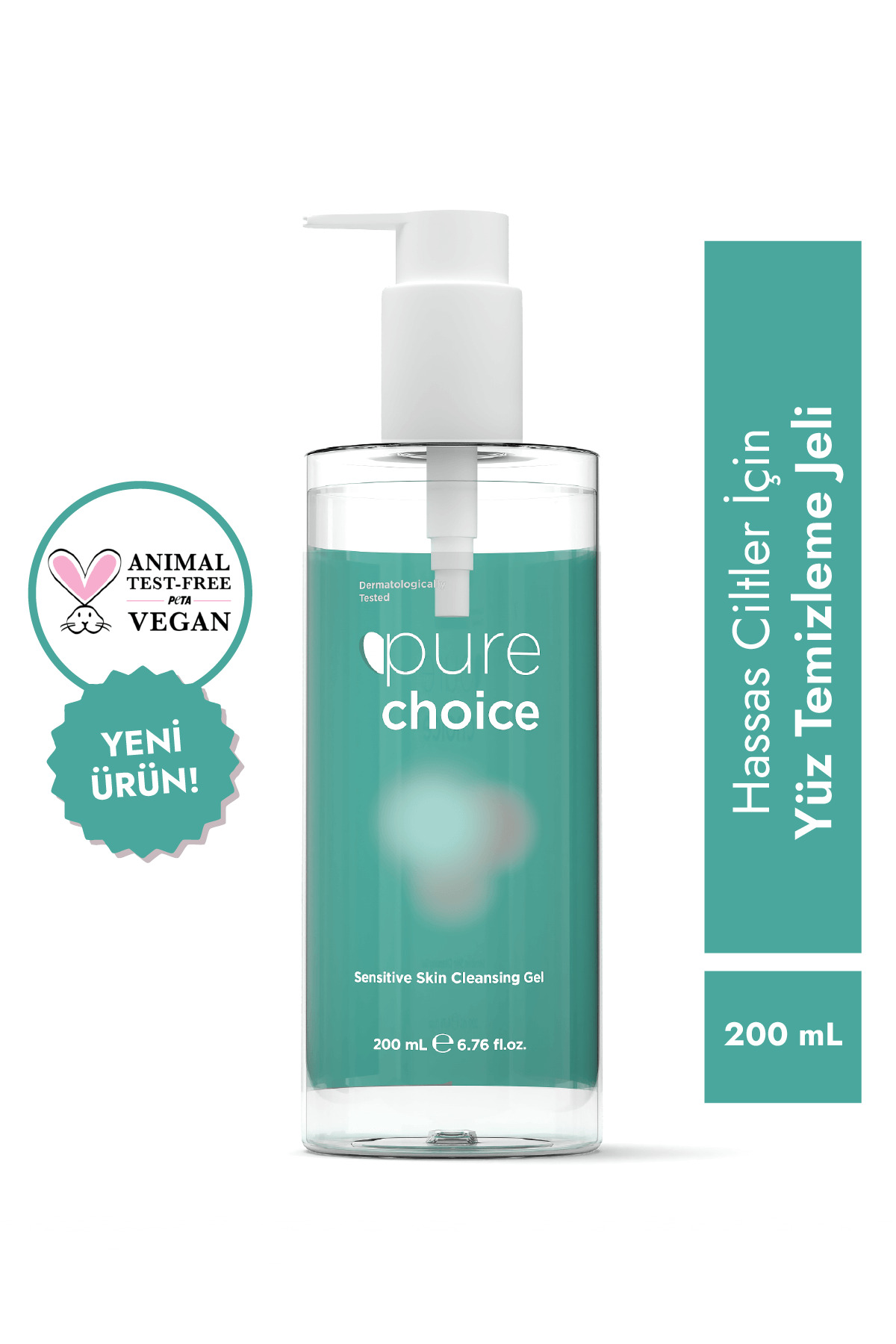 Pure Choice Hassas Ciltler İçin Nazik Yüz Temizleme Jeli 200 ml — PC-1052