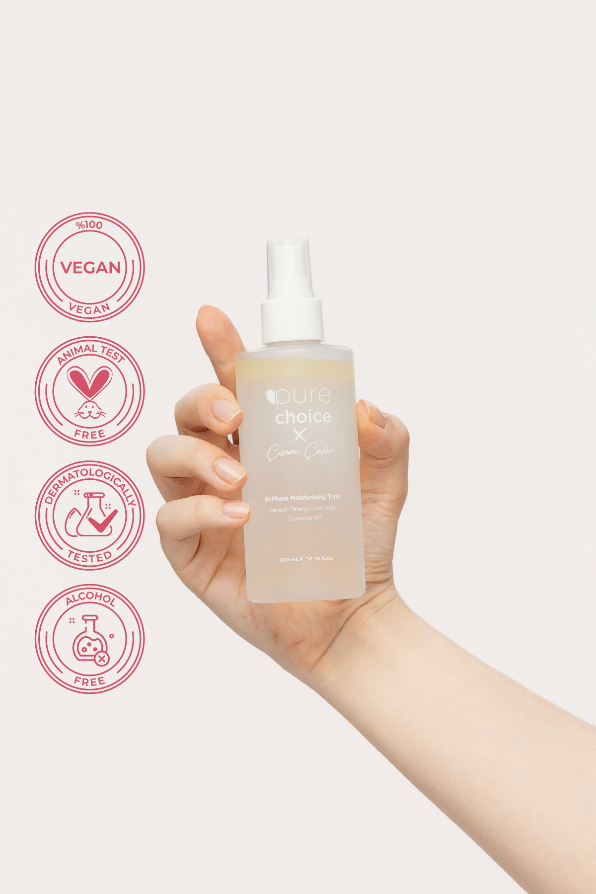 X Çisem Çakır Çift Fazlı Nemlendirici Sprey Tonik 200 ml — PC - 100465 — تصویر 3 از 5
