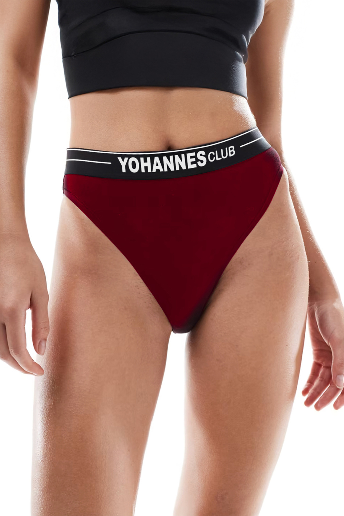 Yohannes Club-Chiloți brazilian pentru femei, cu centură de cauciuc, pachet de 5, chiloți brazilian cu croiala confortabilă 2
