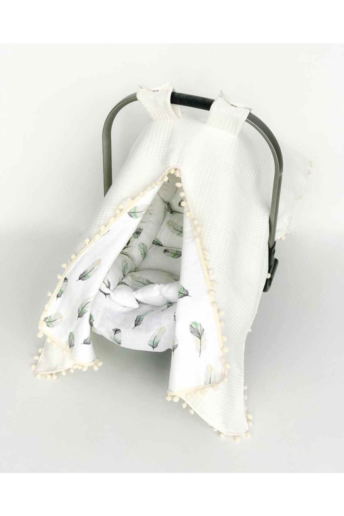 FG Store %100 Pamuk Çok Amaçlı Çift Katlı Müslin Puset Örtüsü/minderi Ve Kılıfı fotoğrafı 4 (önizleme)