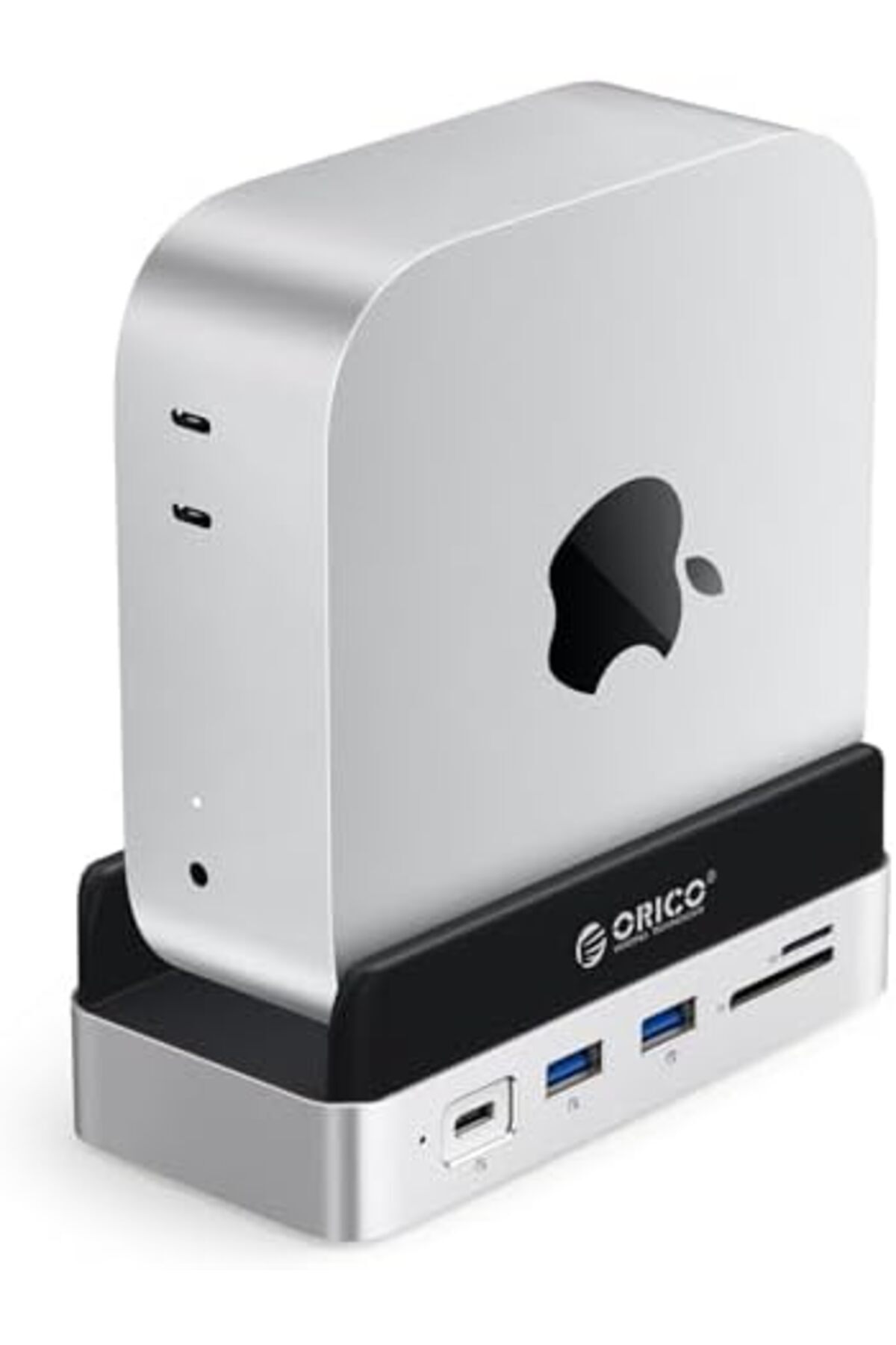 Orico-توافق MiniDock مع Mac Mini M4، موزع USB-C من الألومنيوم 10 في 1 مع حاوية SSD M.2، 10 2