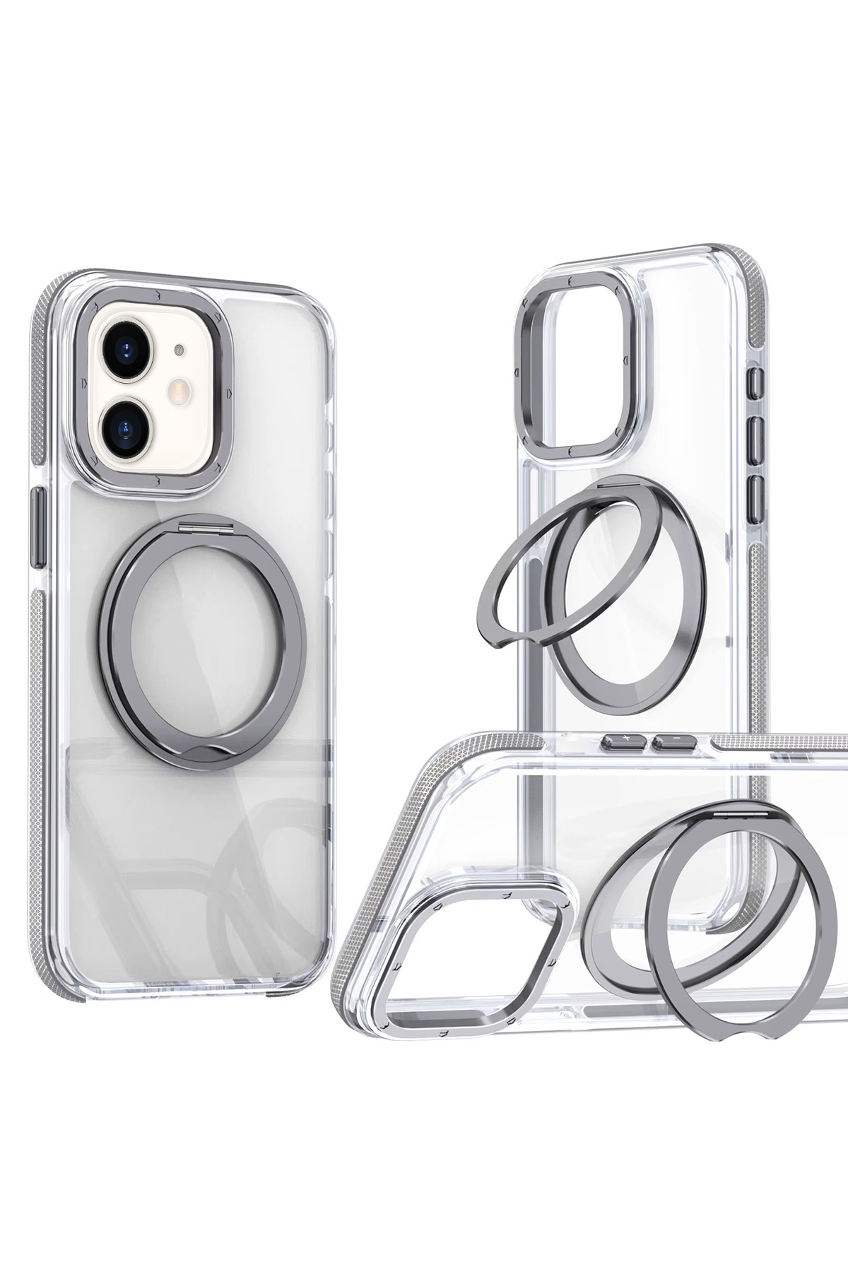 OSG-iPhone 12 Compatible Ultra Luxury Premium Phone Case with Stand Feature, Non-Yellowing Shock Absorbing Structure 1