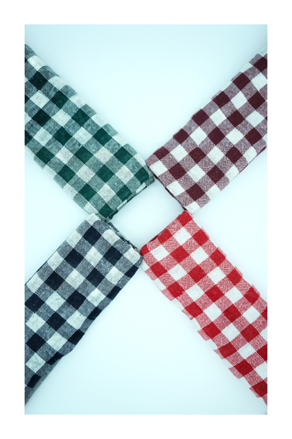 cs ilkim-3-Piece Multi-Purpose Table Cloth & Picnic Cloth & Table Cloth Plaid Gingham Pattern 4