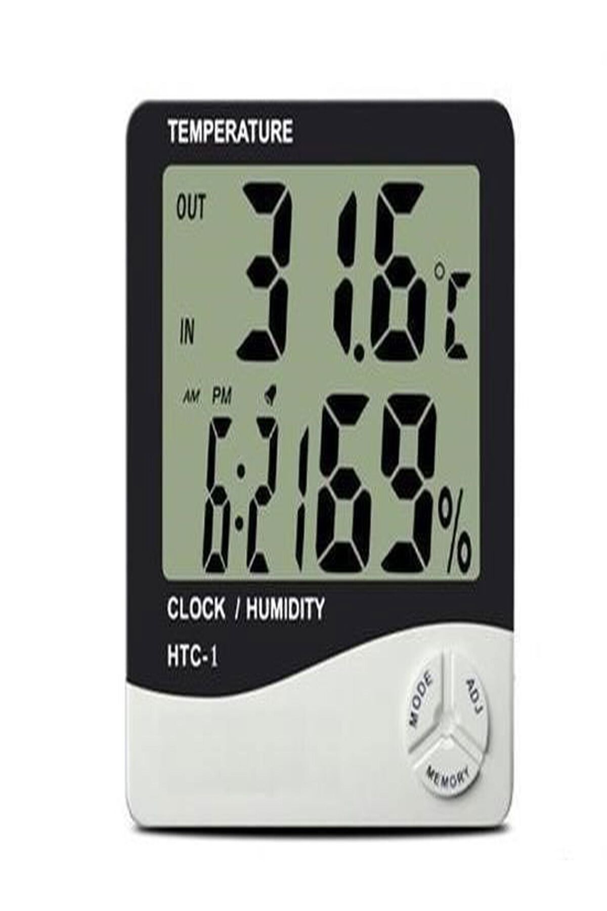 Özasya AVM Dijital Termometre Nem Ölçer Saatli