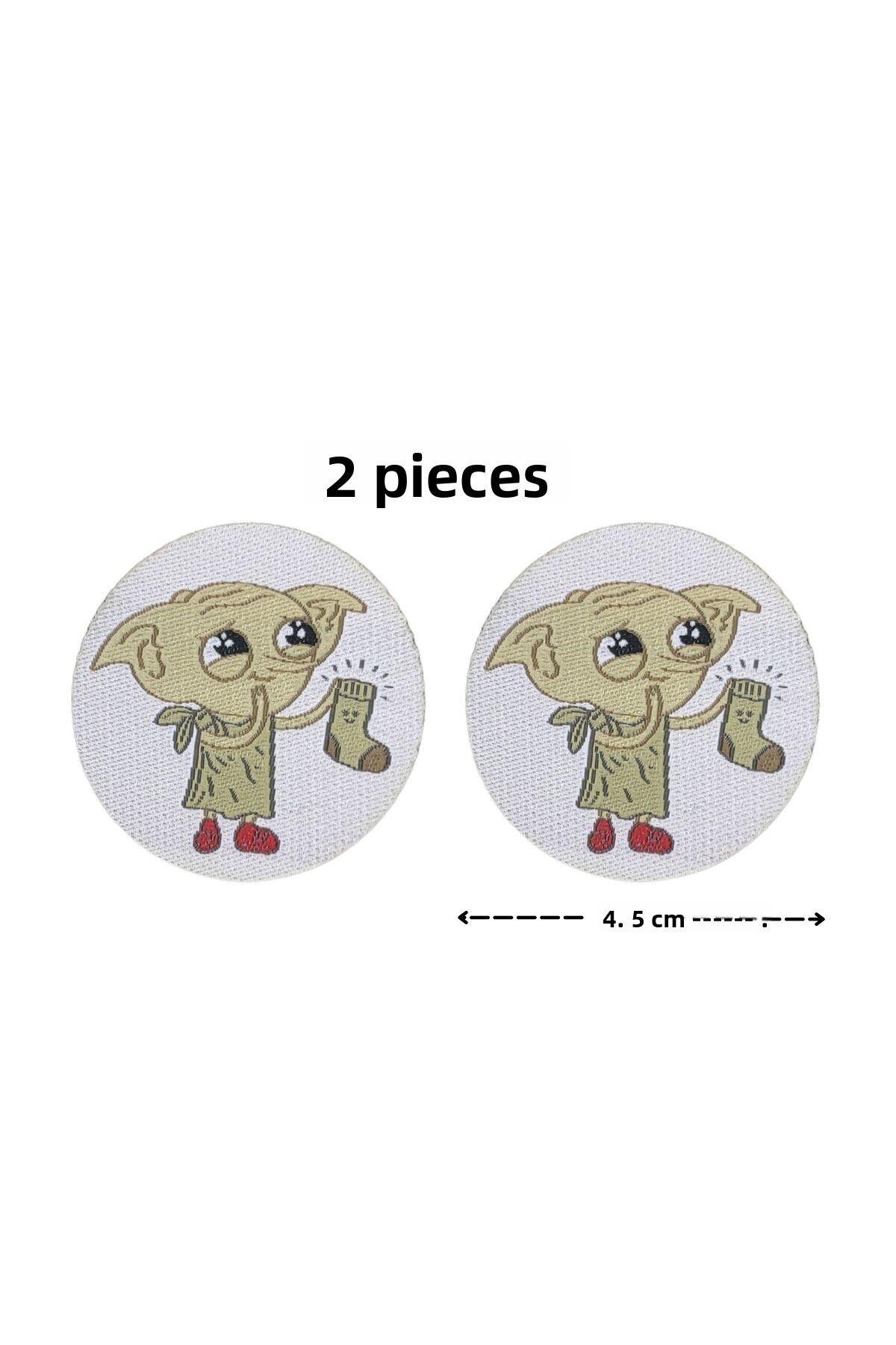 Megas Etiket-Iron-On Adhesive "Dobby" Harry Potter Woven Crest/Patch 1