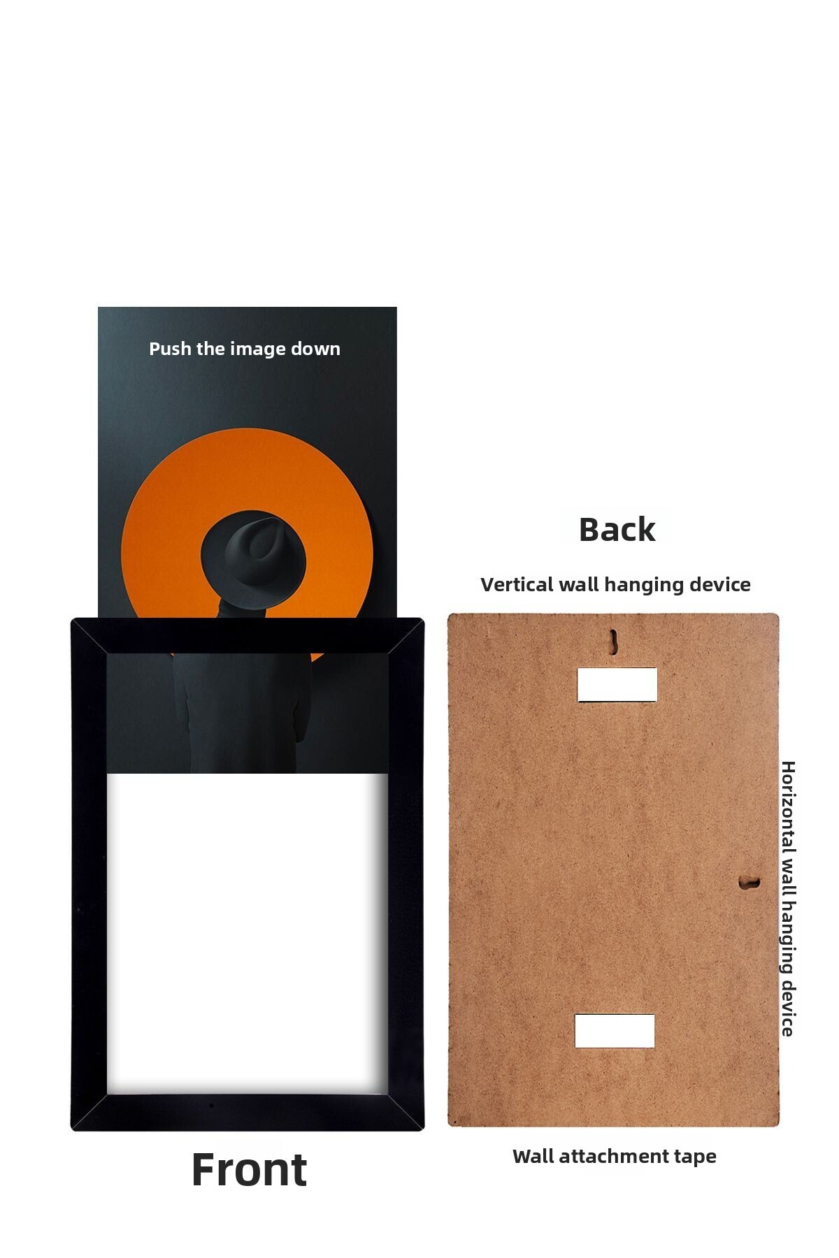 bymat-1 PCS 30X40 FRAME - A3 WOODEN BELT FRAME - MDF FRAME 2