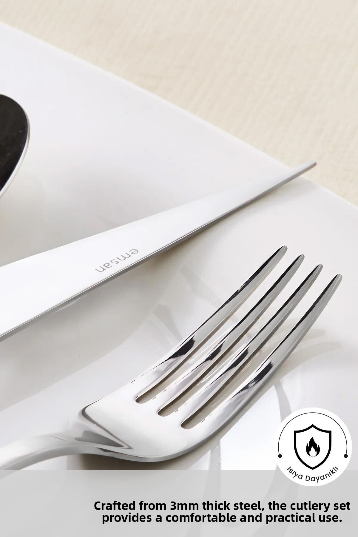 Emsan-Sedir Elegance 84 Piece Cutlery Set for 12 Persons Boxed 2