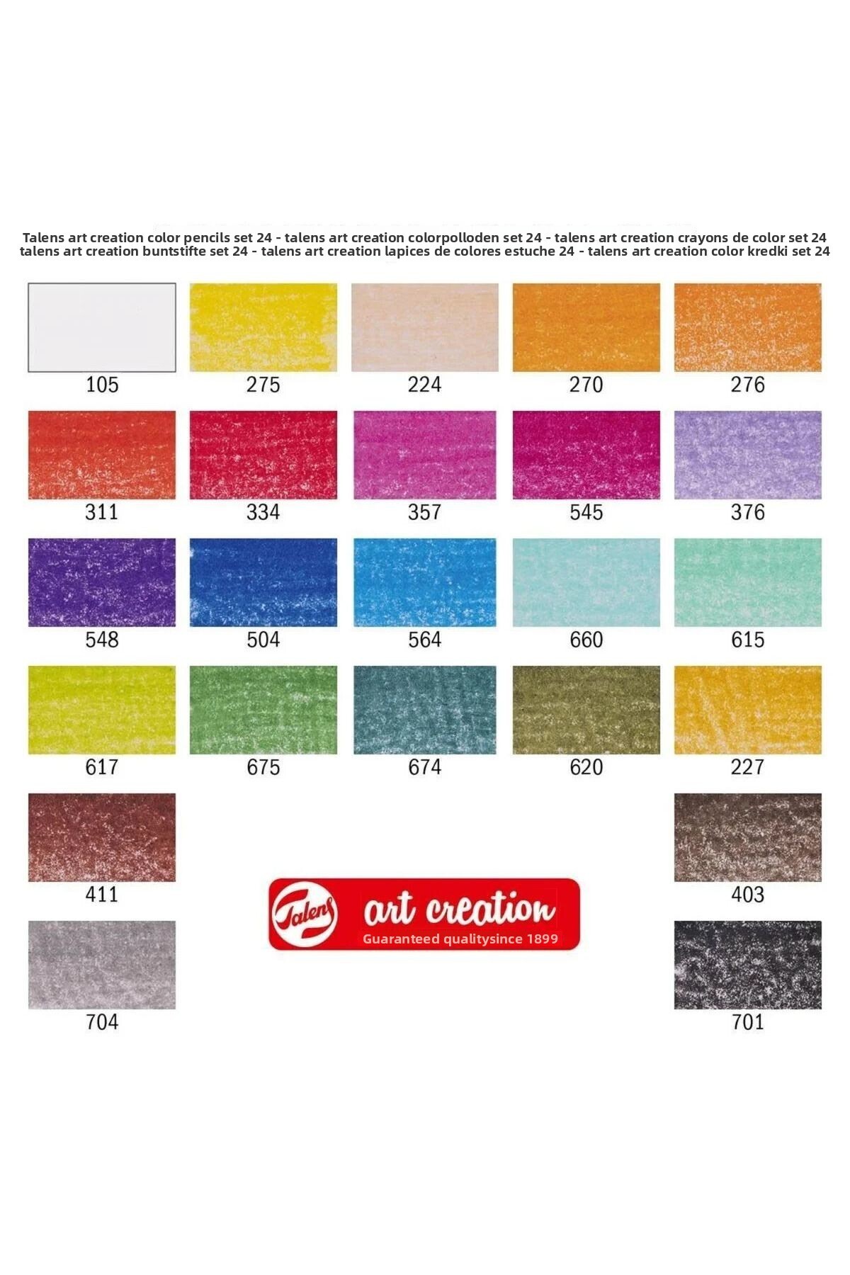 Talens-Art Creation Color Pencils Set of 24 Artistic Dry Paint Pencils / 9028024m 4