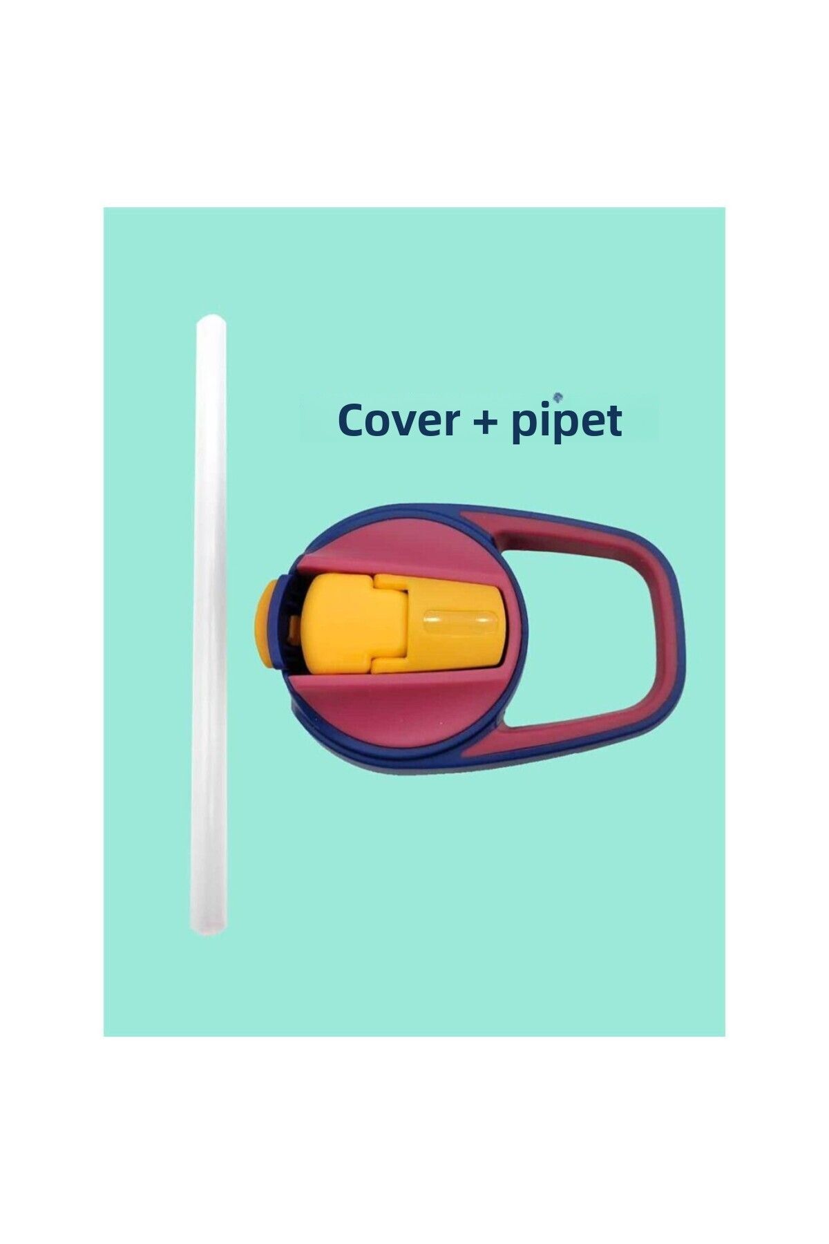 Maped-580 ml and 430 ml Red Replacement Cap + Straw 1