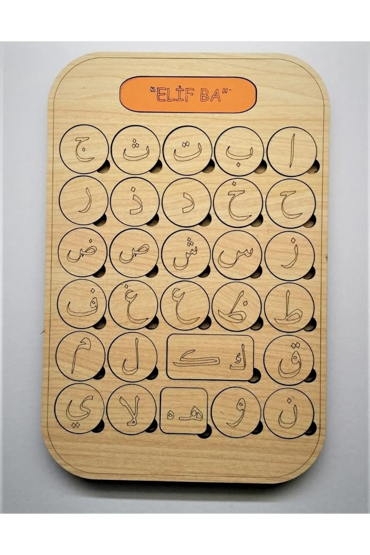WoodStory Ahşap Elifba Öğreniyorum, Puzzle, Bul Tak Montessori fotoğrafı 4 (önizleme)