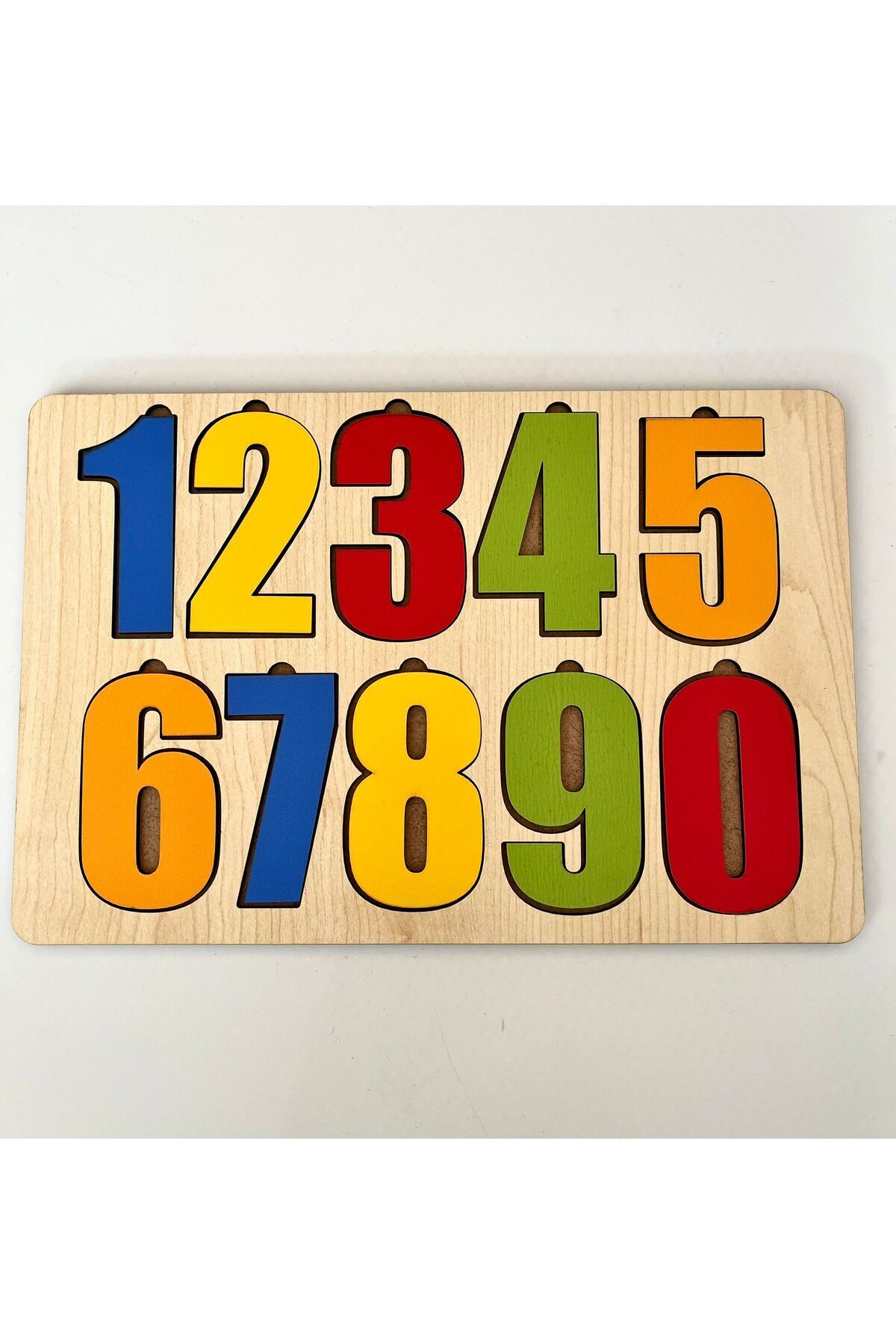 WoodStory Ahşap Renkli Sayılar Seti Puzzle Montessori Bul Tak Eğitici Çocuk Gelişimi fotoğrafı 4 (önizleme)