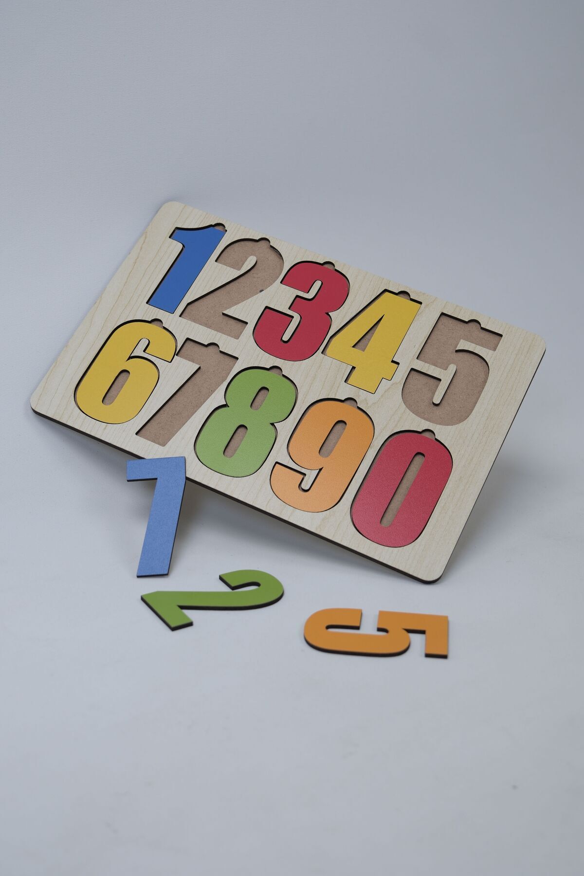 WoodStory Ahşap Renkli Sayılar Seti Puzzle Montessori Bul Tak Eğitici Çocuk Gelişimi fotoğrafı 7 (önizleme)
