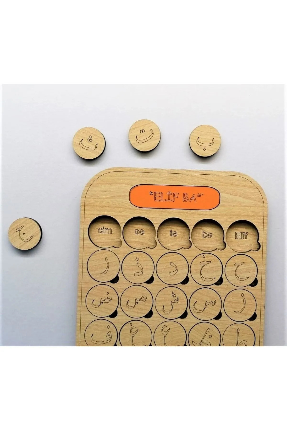 WoodStory Ahşap Elifba Öğreniyorum, Puzzle, Bul Tak Montessori fotoğrafı 5 (önizleme)