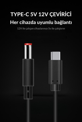 online shopping dsg store Süperbox Powerbank Kablosu Type-c 3A 5v 12v Dönüştü...