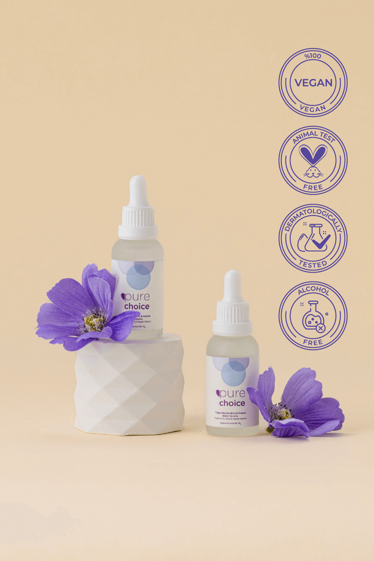 Yoğun Nemlendirici ve Onarıcı Bakım Serumu %5 Hyaluronik Asit + %5 Panthenol (Vitamin B5) 30 ml — PC - 1003 — تصویر 4 از 6
