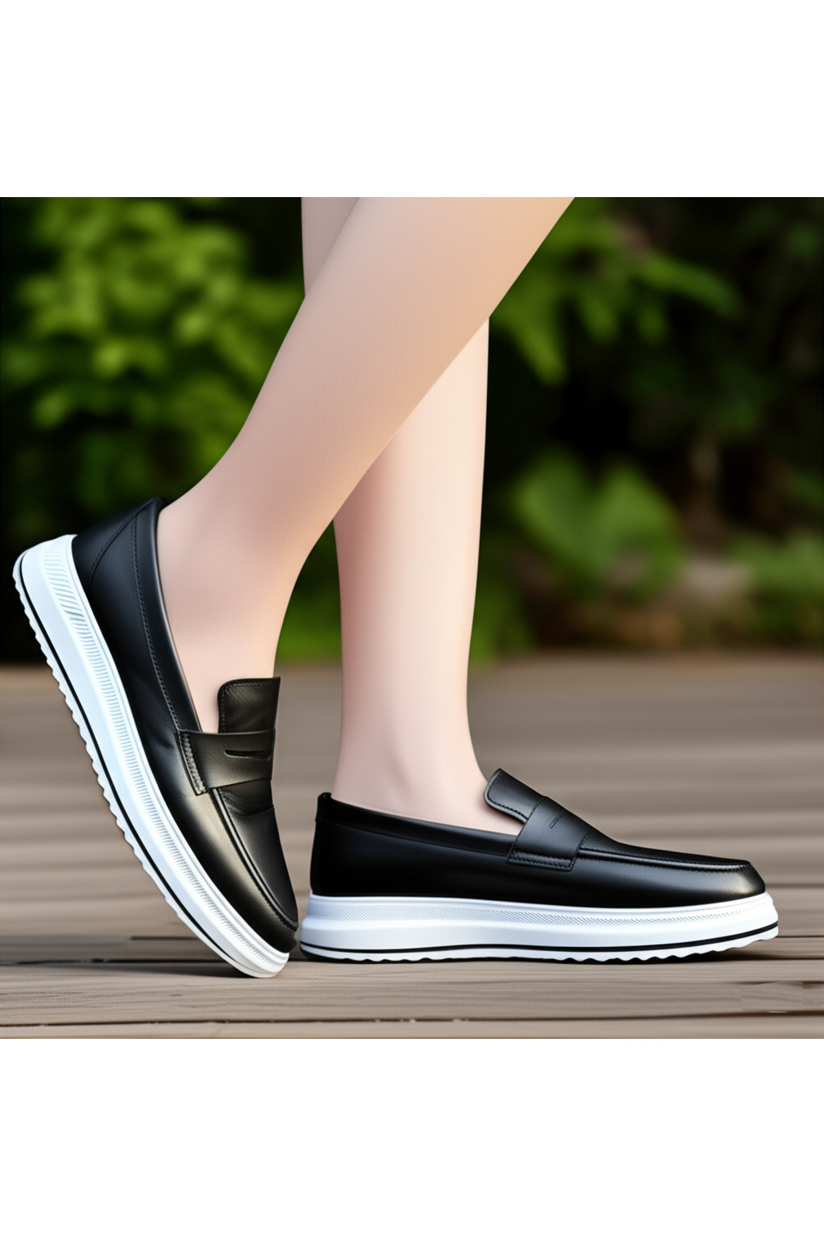 The Dortex Shoes Forvet Deri Hafif ve Rahat Loafer Ayakkabı Kadın Erkek Unisex Ortopedik Ayakkabı