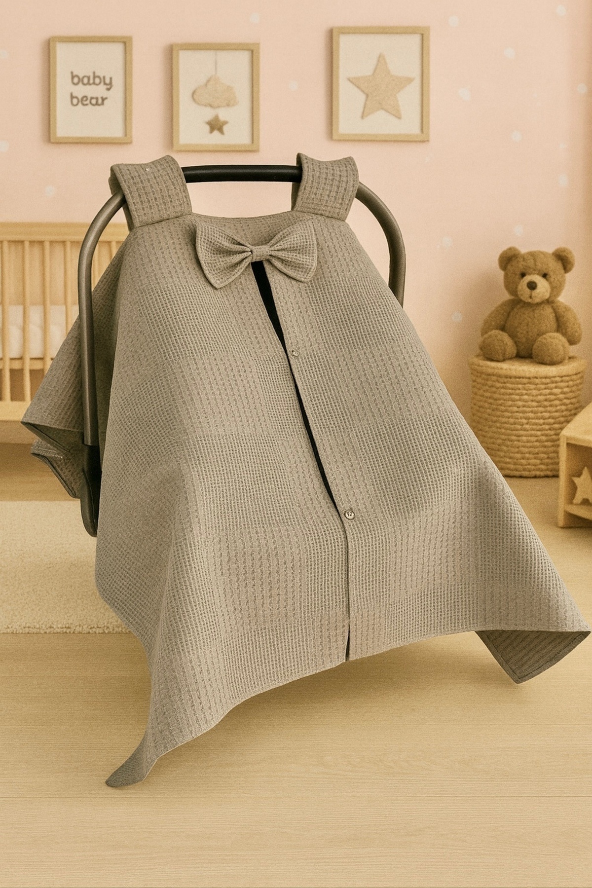 FG Store %100 Pamuk Çok Amaçlı Petek Pike Puset Örtüsü