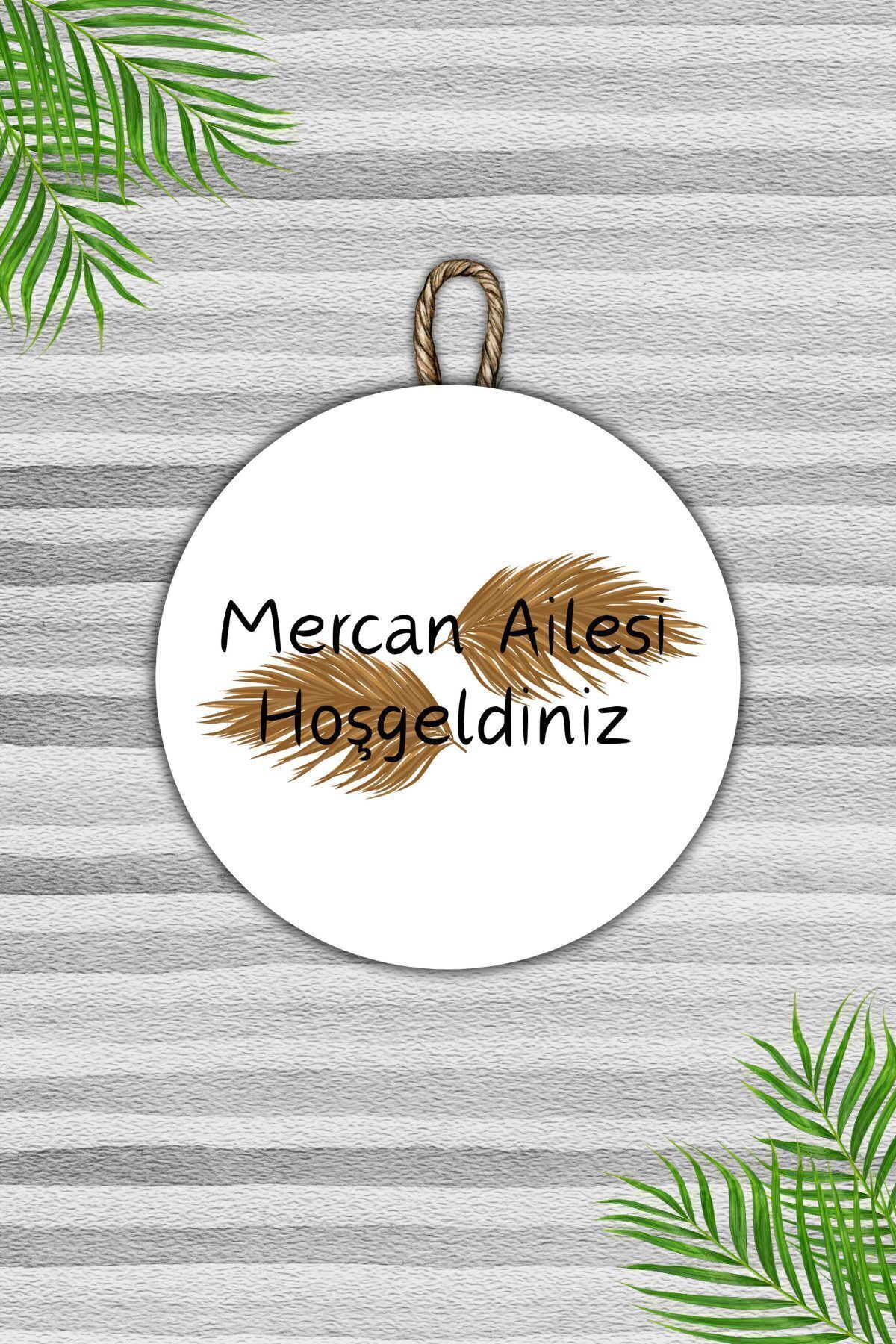 1Modern Door Ornament - White Personalized Surname - Personalized Door Ornament