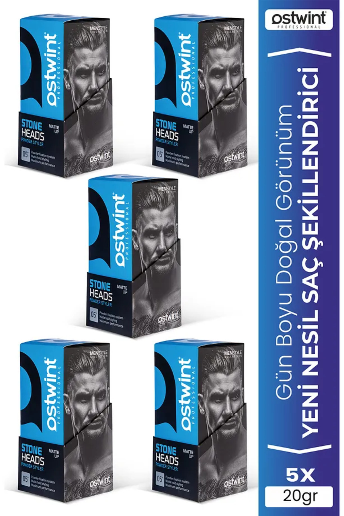 VYRA Pudra Toz Wax Mavi (5 Adet) Erkek Serisi