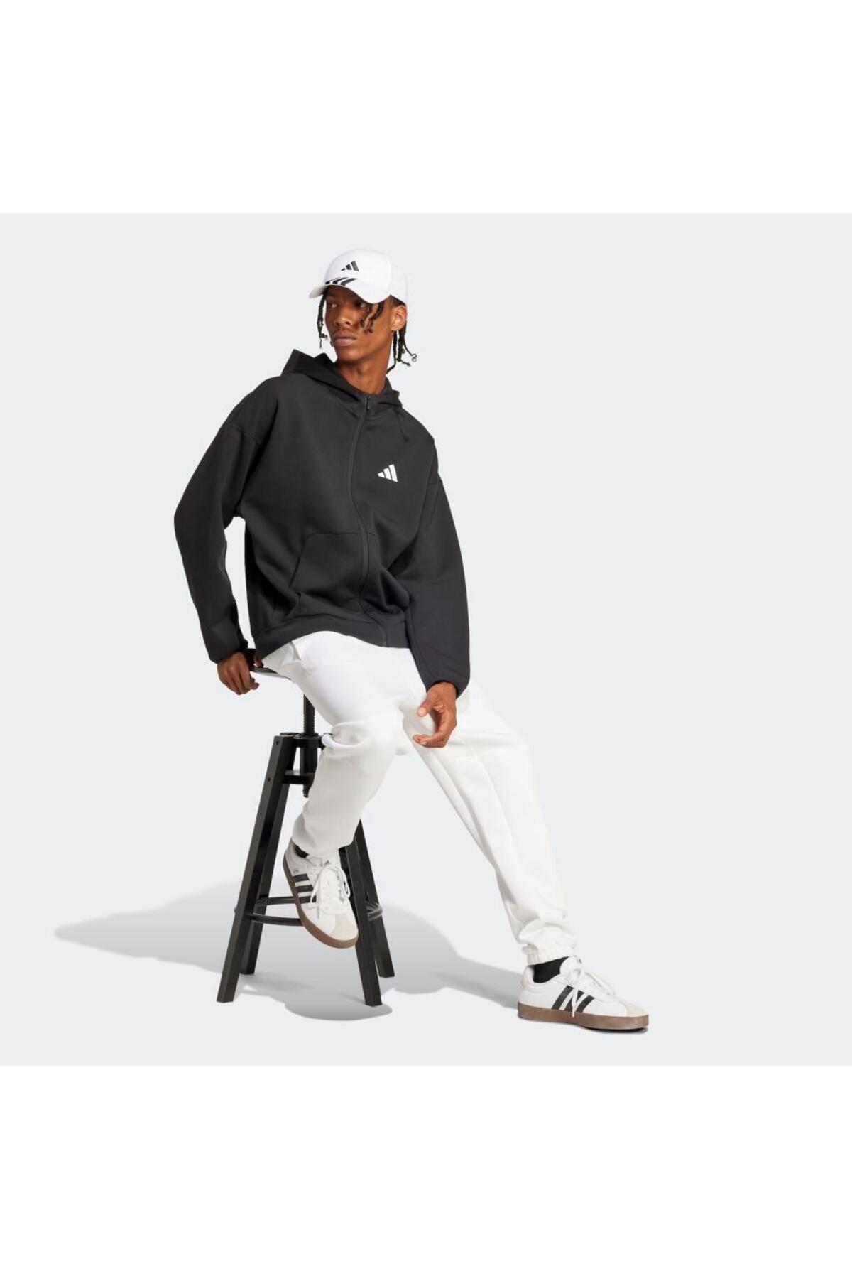 ژاکت اسپورت مردانه راسته آستین بلند | آدیداس adidas TYC097B8F273679274B82F603 - تصویر 5