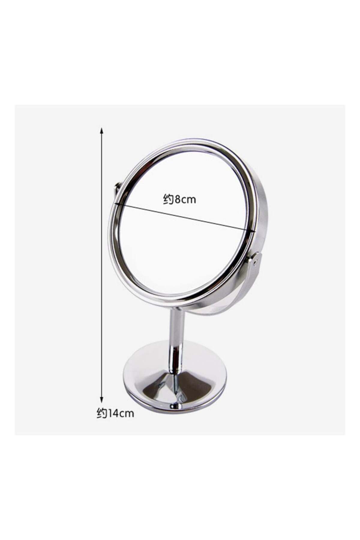 Mirrors-Minigood Regular Double-Sided Circular Mirror with 3x Magnification 2