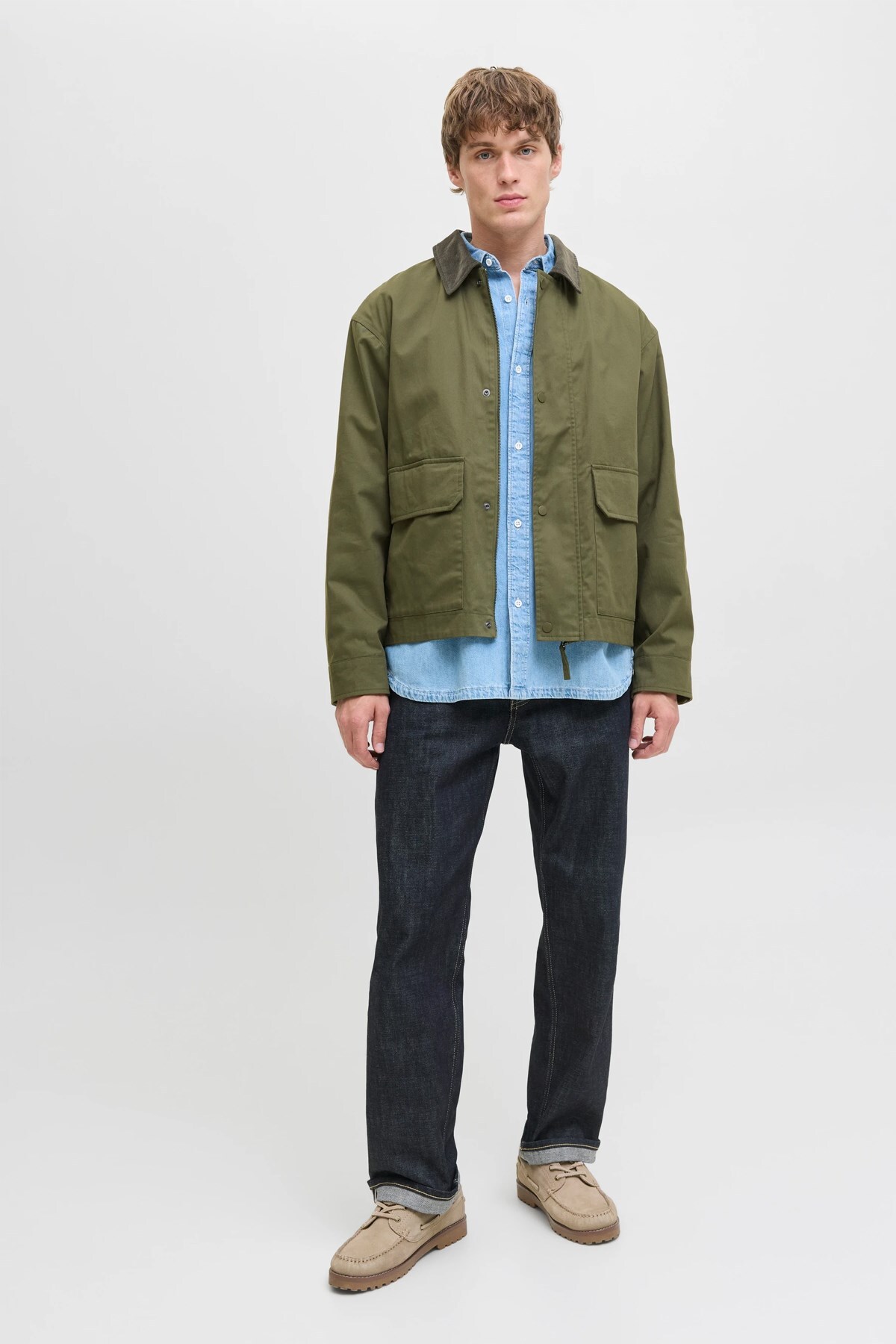 ژاکت اسپورت مردانه میکس آستین بلند | جک اند جونز Jack & Jones 12284930 - تصویر 3