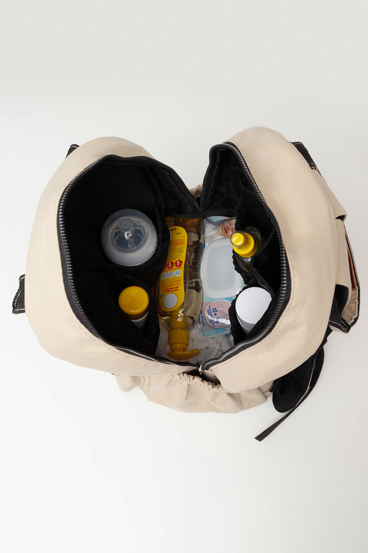 Cozibo Anne Bebek Bakım Sırt Çantası Biberon Termoslu Sıvı Geçirmez Bebek Çantası fotoğrafı 5 (önizleme)