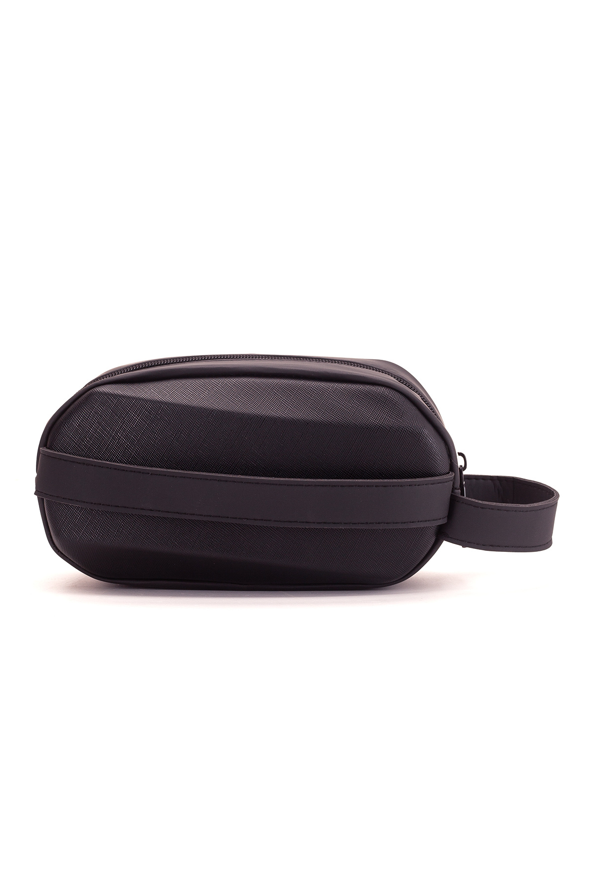 Niki Leather Erkek Portföy Clutch Traş Kozmetik Bakım ve Günlük El Çantası - Siyah görsel 7