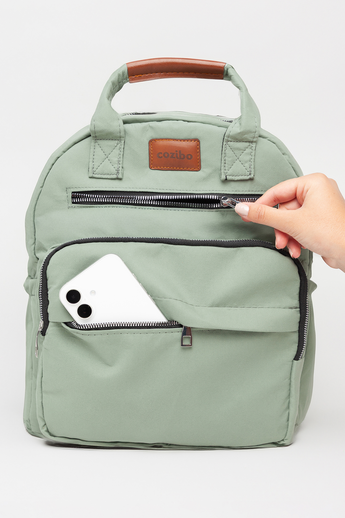 Cozibo Anne Bebek Bakım Sırt Çantası Biberon Termoslu Sıvı Geçirmez Bebek Çantası fotoğrafı 3 (önizleme)