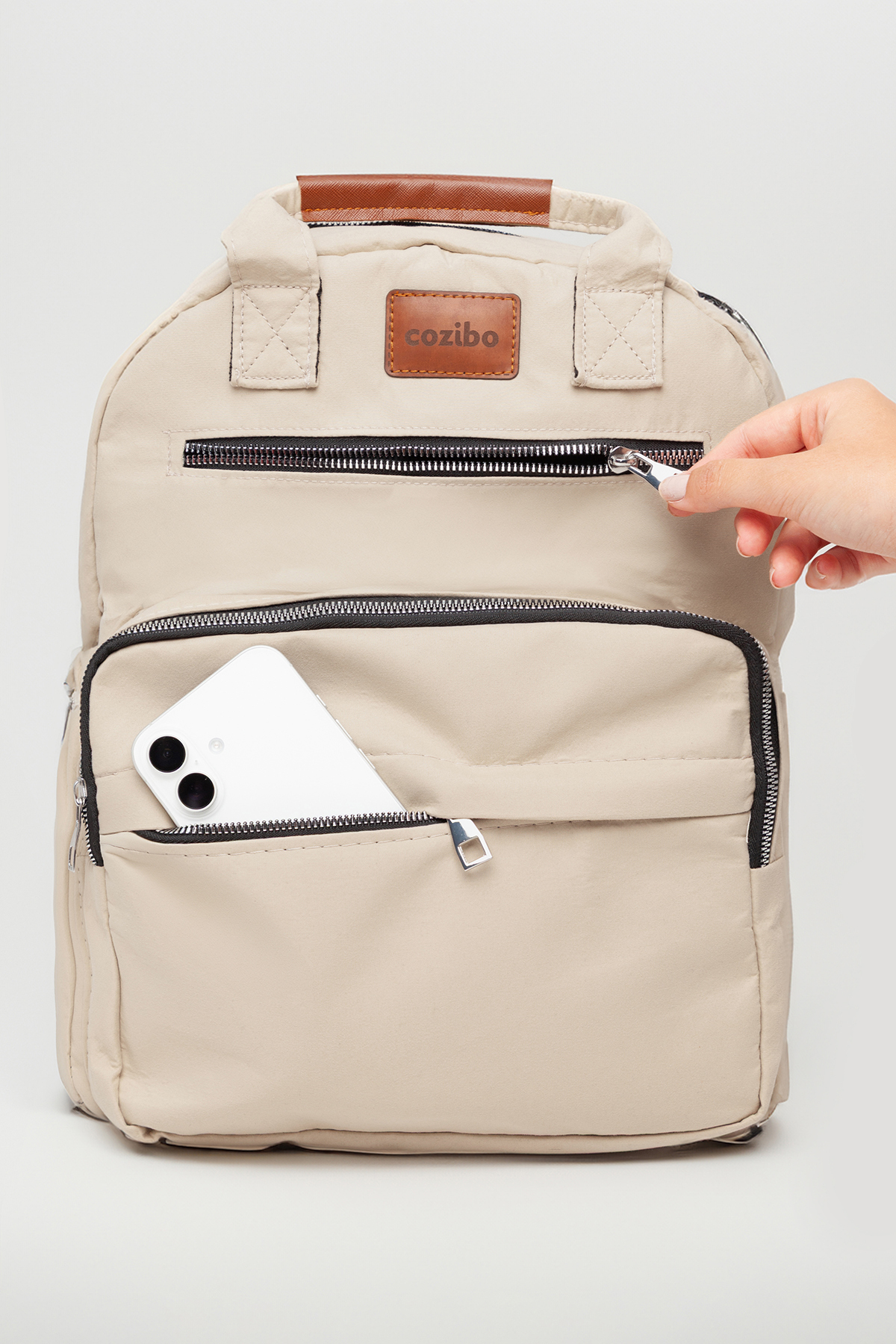 Cozibo Anne Bebek Bakım Sırt Çantası Biberon Termoslu Sıvı Geçirmez Bebek Çantası fotoğrafı 7 (önizleme)
