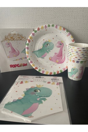 meyaccessories Dinazor Doğum Günü Set 8 Kişilik