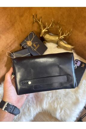 SANAT Hakiki Deri El tutma saplı Kartlıklı Erkek El Çantası - Seyahat Çantası...