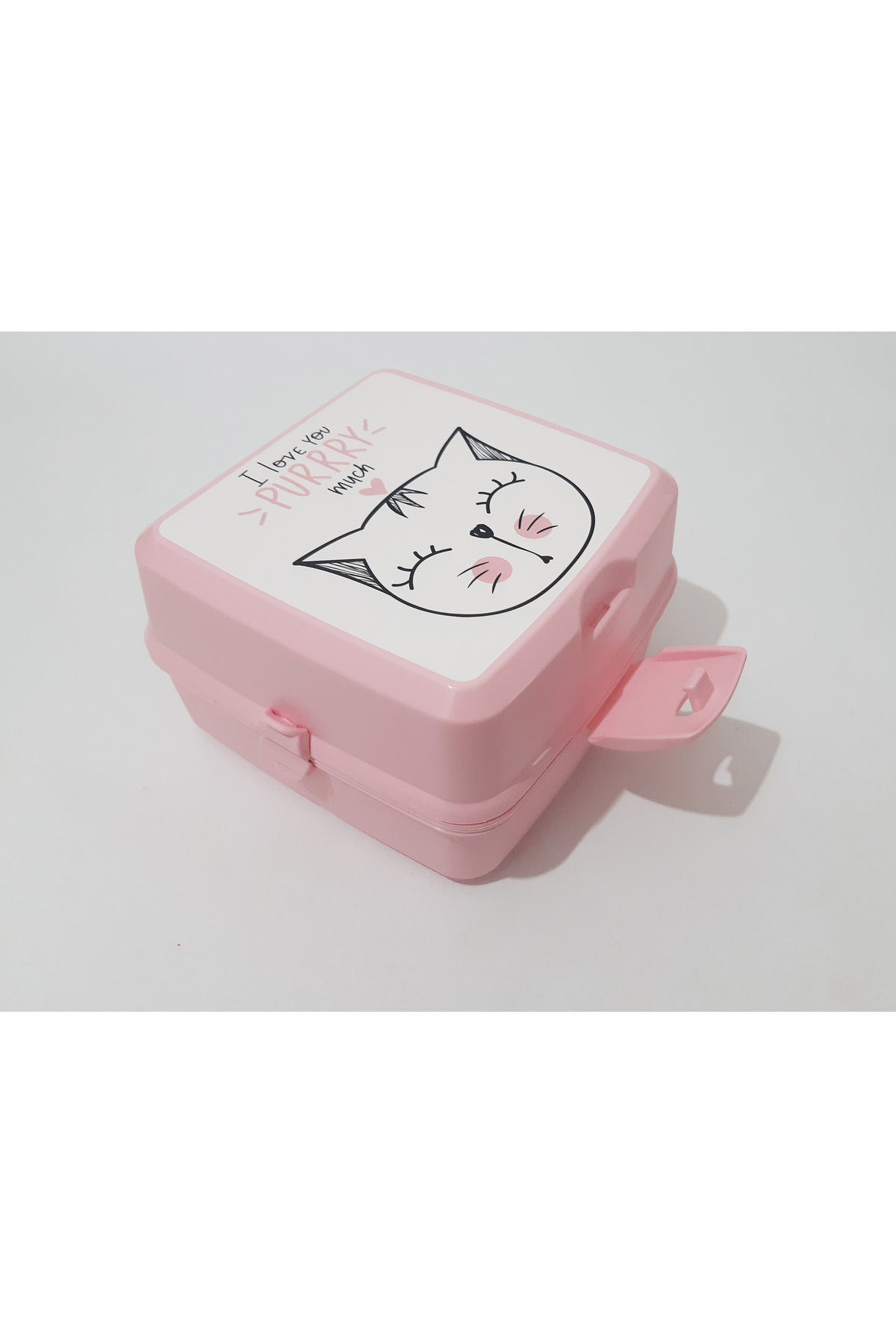 renkli çiçekler-Lunch Box 13X13X9 cm Patterned Lunch Box Food Storage Container for School 4