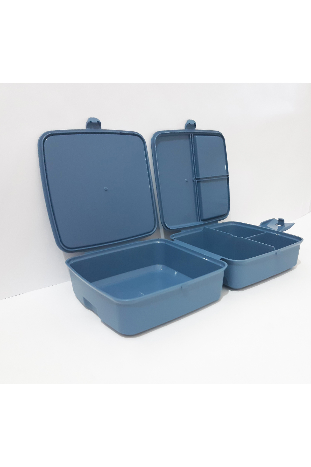 renkli çiçekler-Lunch Box 13X13X9 cm Patterned Lunch Box Food Storage Container for School 6
