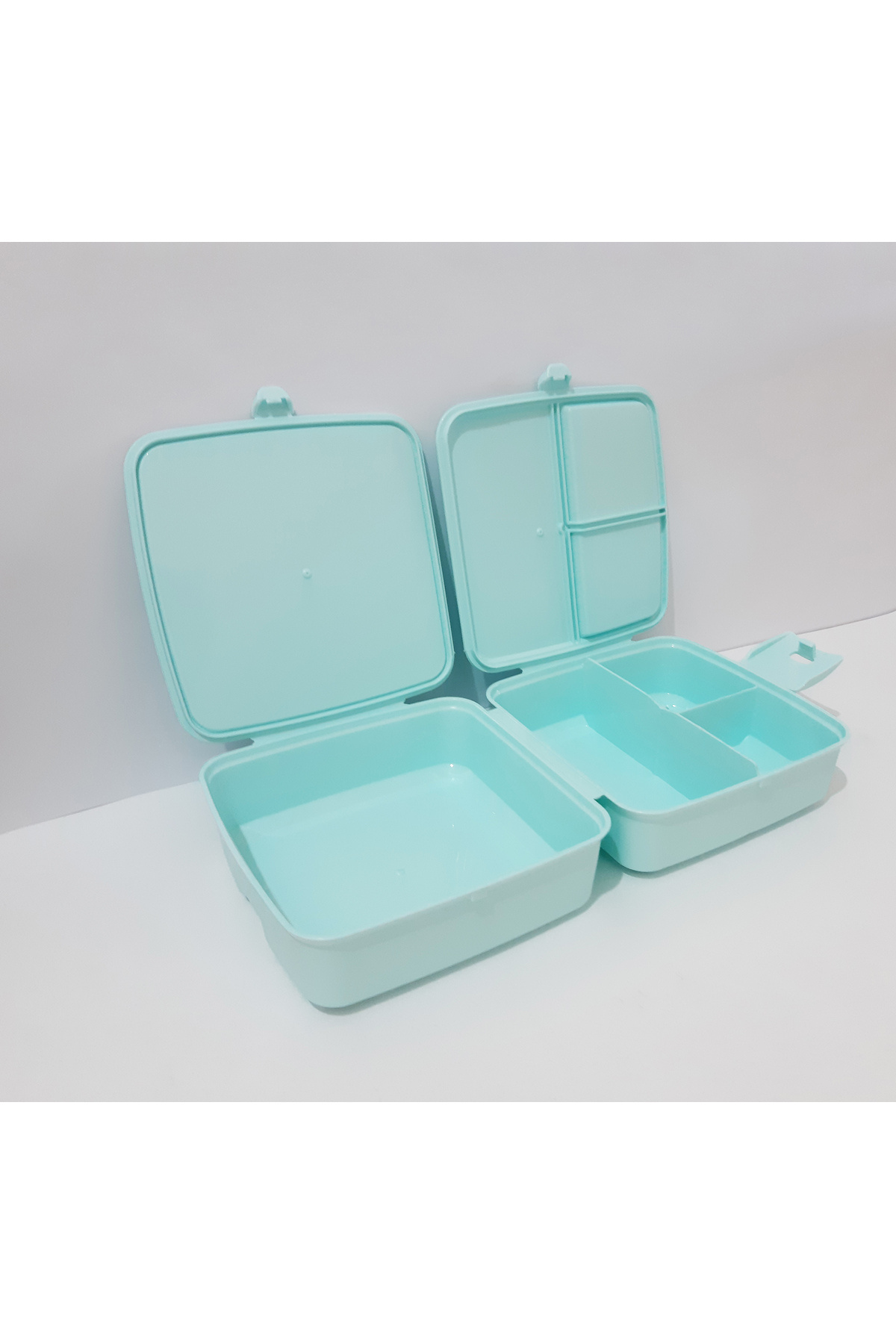 renkli çiçekler-Lunch Box 13X13X9 cm Patterned Lunch Box Food Storage Container for School 7