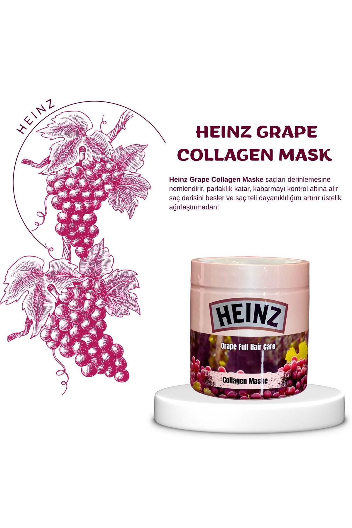 Heinz Kuru Ve Yıpranmış Saçlar İçin Keratin & Biotin Onarıcı Saç Maskesi — cyln19