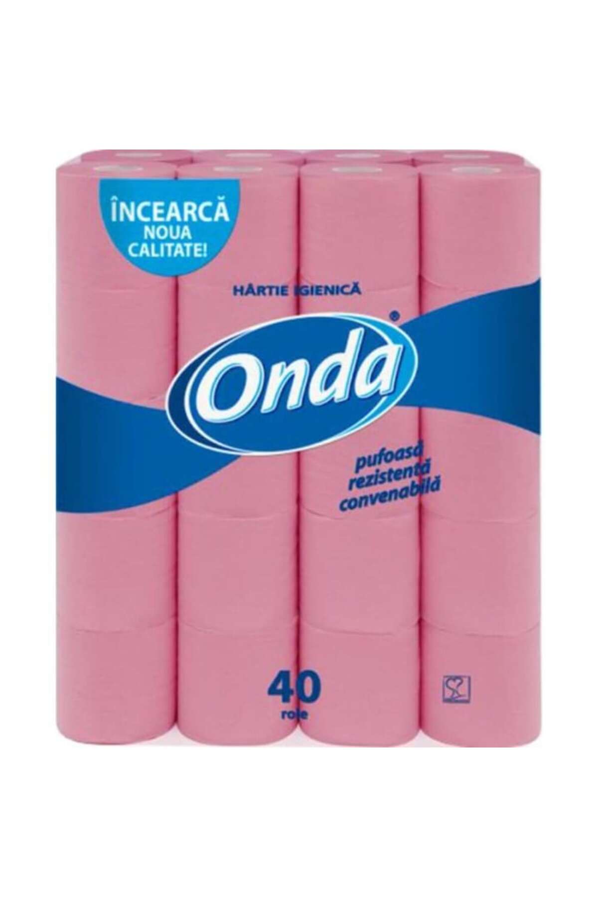 Onda Двуслойна тоалетна хартия, 40 ролки/кутия, 135 листа/ролка, ширина 9 см,...