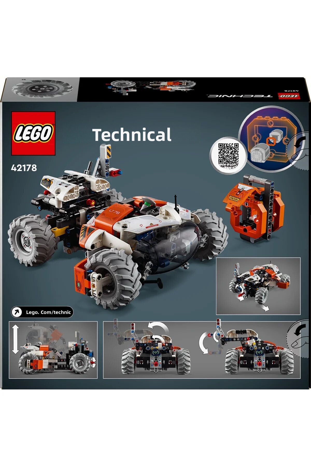 LEGO-®   مجموعة أدوات بناء الألعاب الإبداعية Technic Surface Space Loader LT78 42178 للأطفال من سن 9 سنوات فما فوق (435P) 4