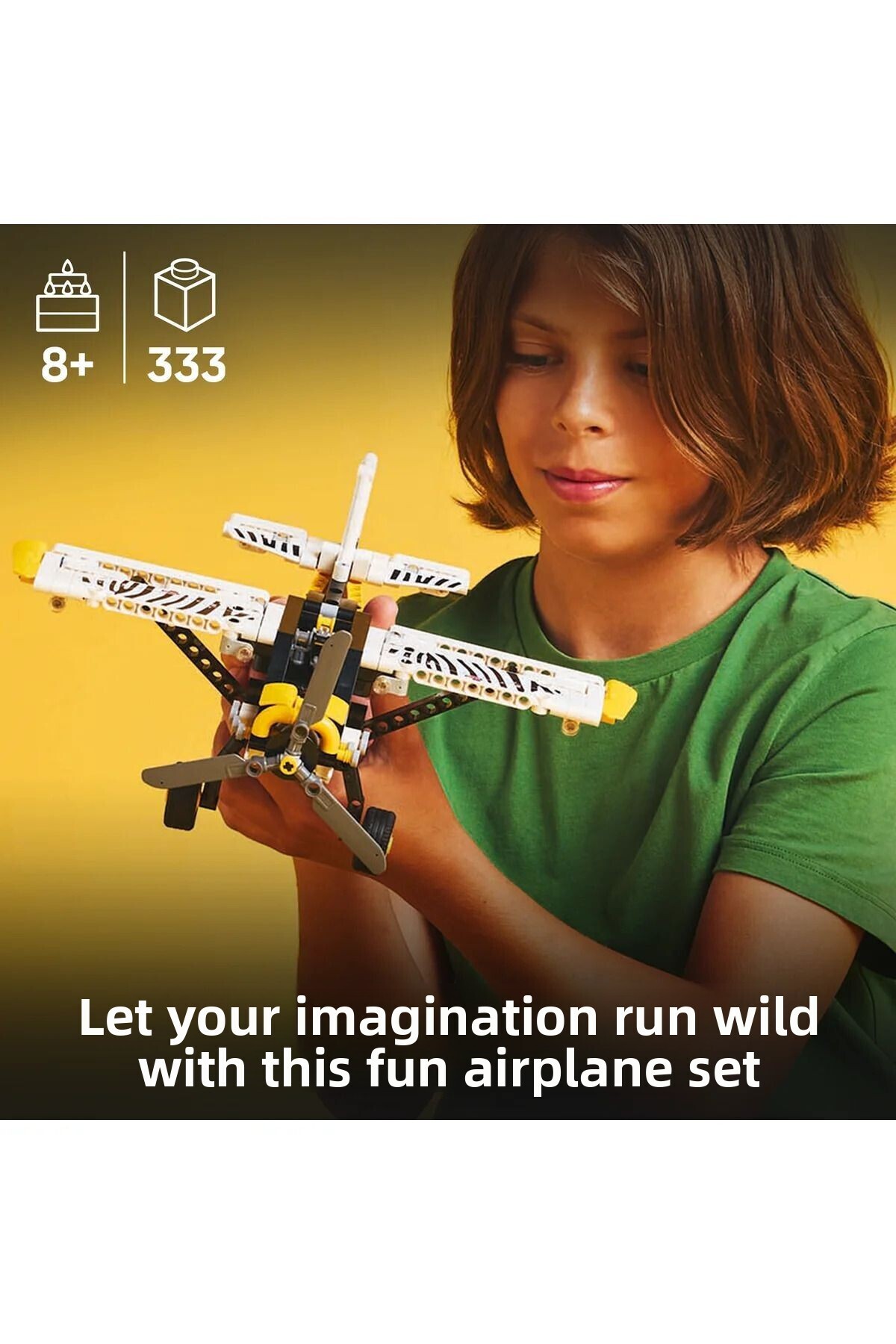 LEGO-® Technic Bush Plane Aircraft Toy Vehicle Gift Set for Kids 42198 5