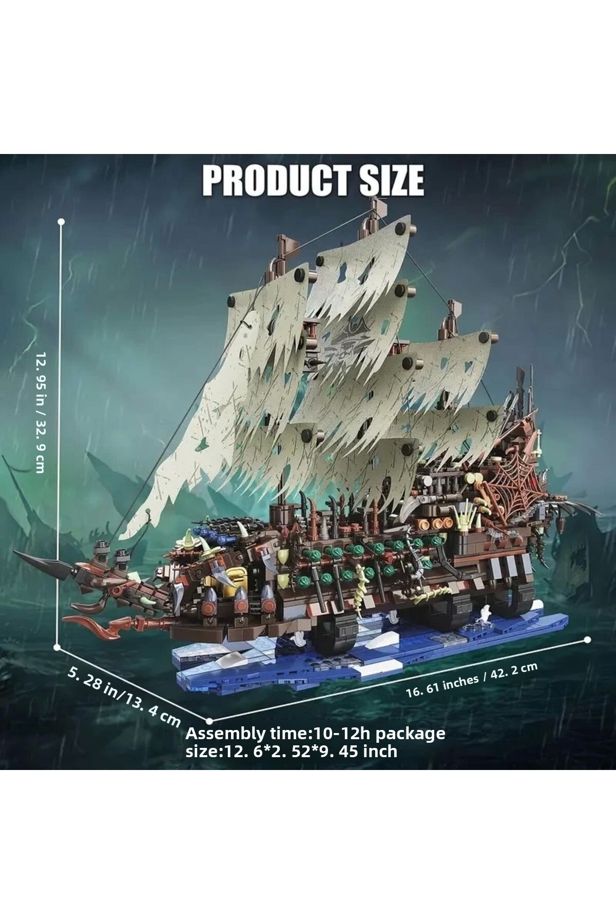 مجموعه بلوک‌های ساختمانی کشتی دزدان دریایی، ۲۱۵۹ قطعه، مدل مینیاتوری کلاسیک، هدیه عالی برای بزرگسالان