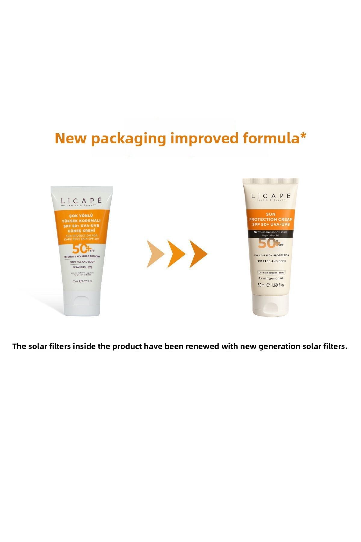 Licape-High Protection SPF +50 Factor UVA-UVB Sunscreen - Versatile 3