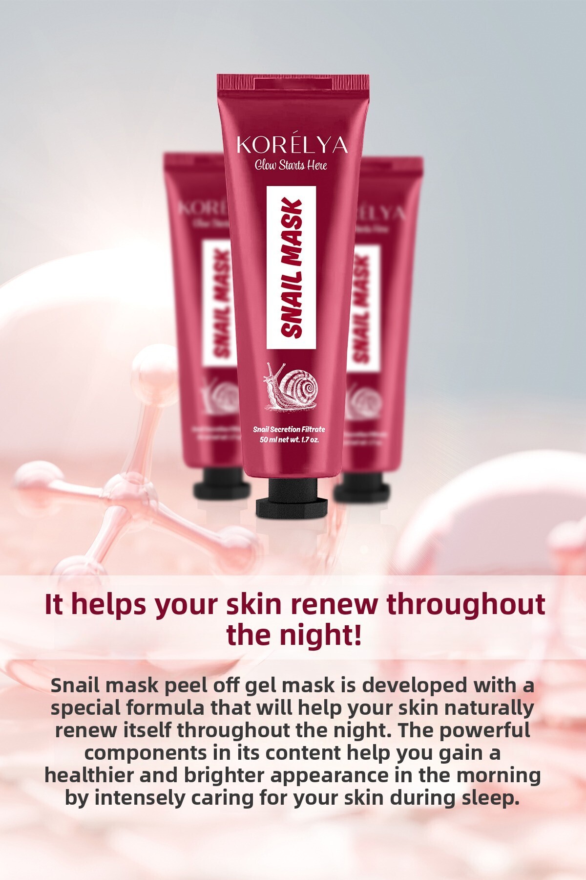 KORELYA-Peelable Snail Mask - Peelable Snail Mask 50 ml 3