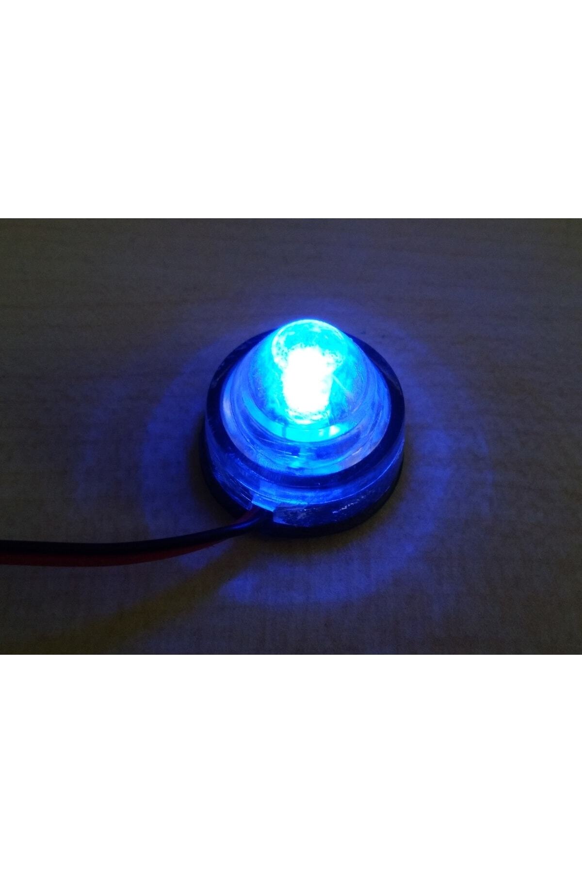 Space Yuvarlak Led Lamba 3cm (mavi) (2adet Fiyatı) ALARM LEDİ
