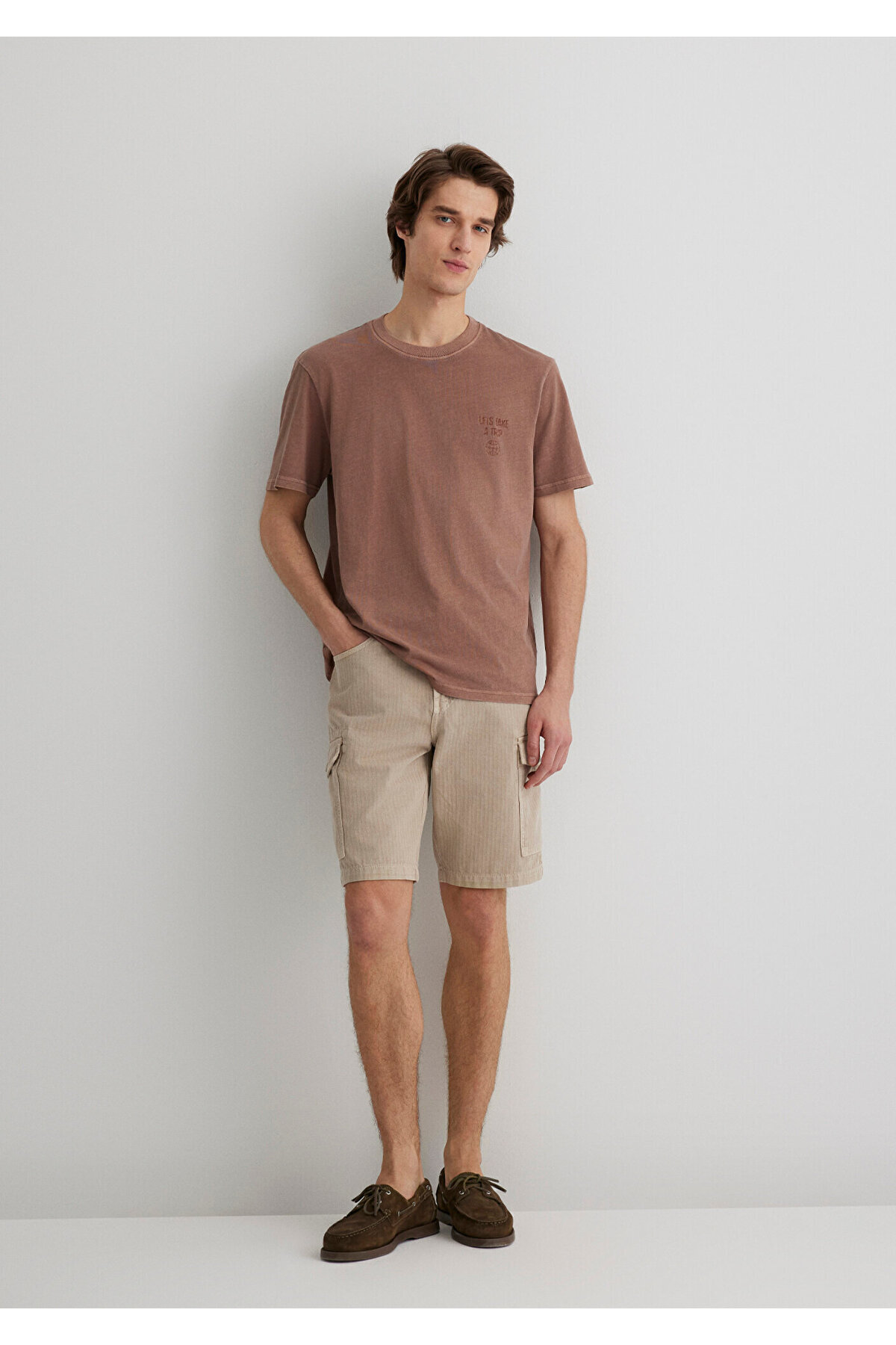 Mavi-Pantaloni scurți cargo bej 0410287-70004 1