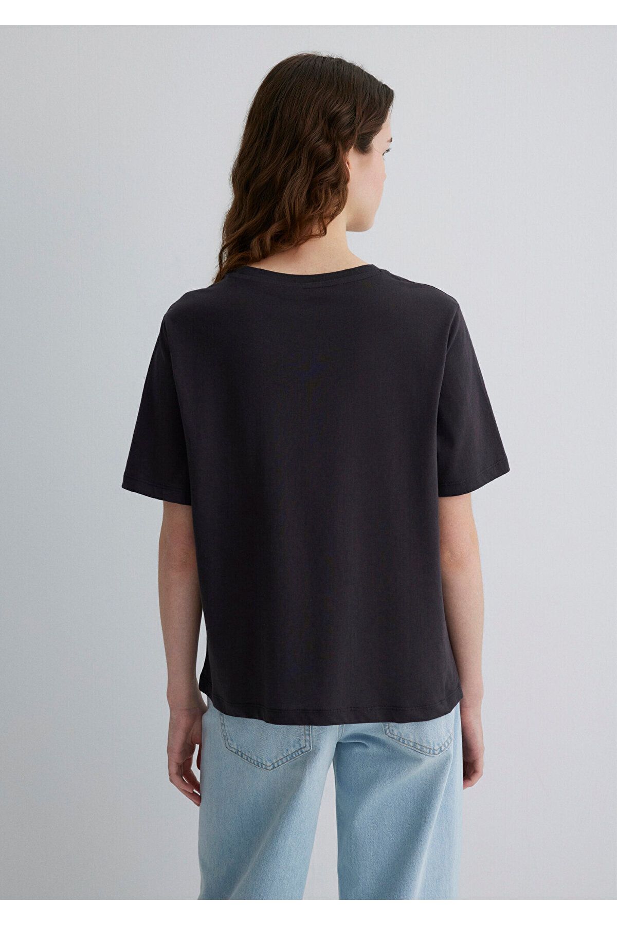Mavi-Malibu Printed Anthracite T-Shirt Regular Fit 1613184-70087 4