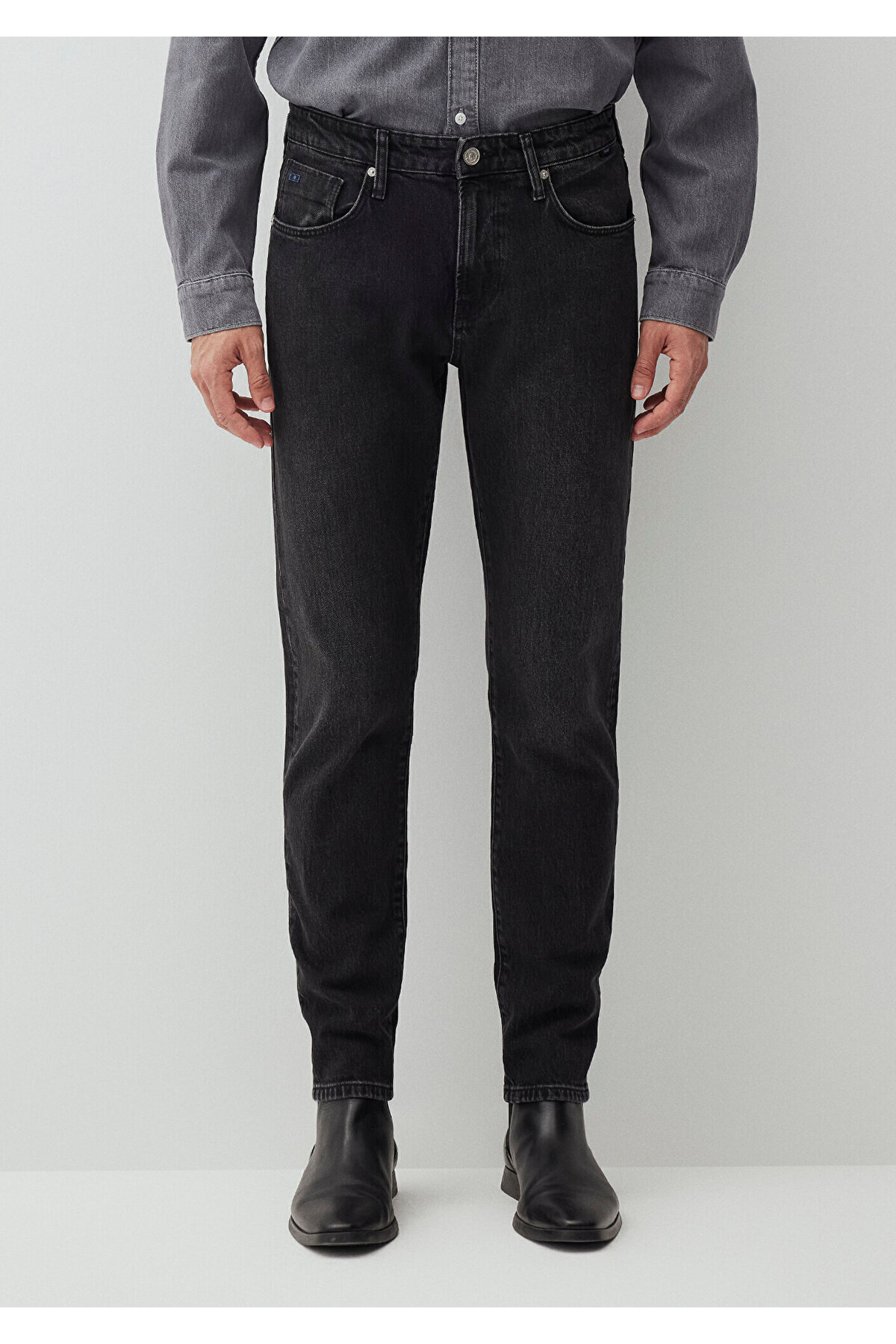 Mavi-London Classic Denim Jeanshose in Anthrazit 0010172 -87848 5