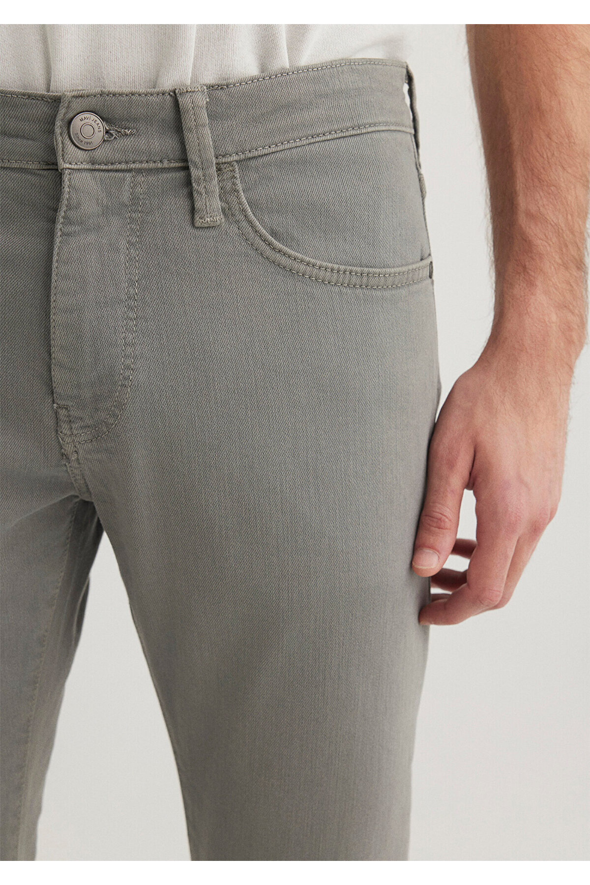Mavi-James Tin Graue Comfort-Gabardine-Hose 0042431022 6